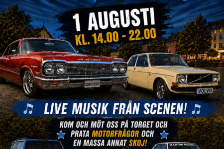SD MOTOR träff på Torget i Aneby 1 Augusti!