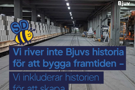 Vi river inte Bjuvs historia för att bygga framtiden 
– vi använder historien för att skapa den!