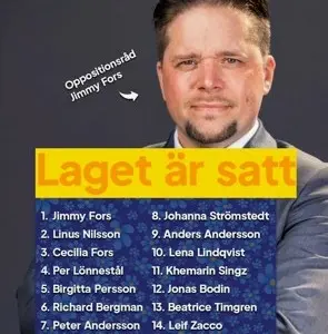 Listan till Kommunfullmäktigevalet är satt!