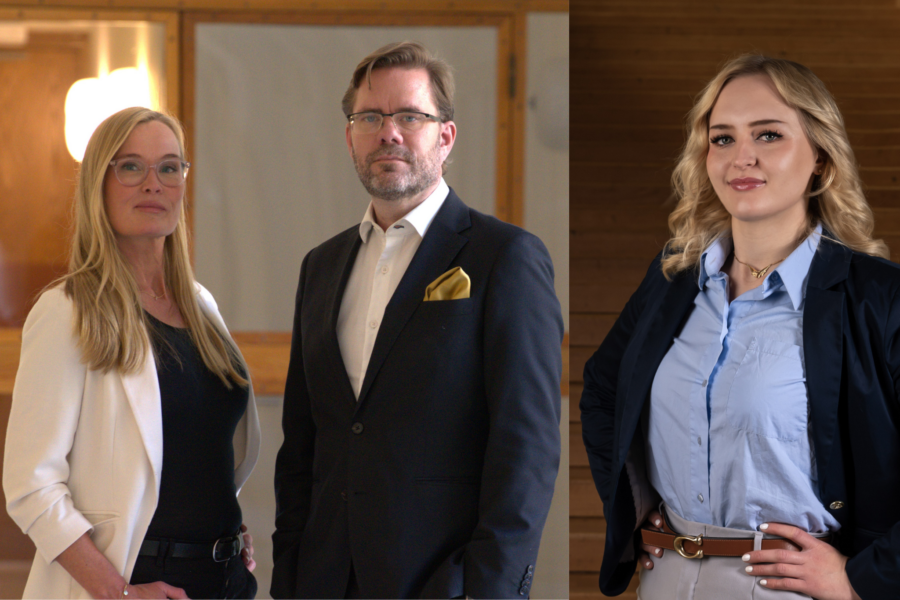 Vice gruppledare Agneta Kjaerbeck (SD), Gruppledare Jörgen Fogelklou (SD) och led.