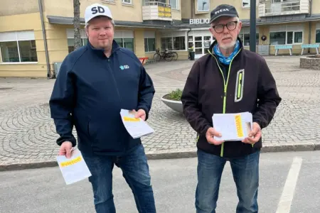 Onsdagens flygbladsutdelning