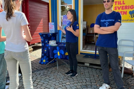Elever från Hagabodaskolan besökte valstugan