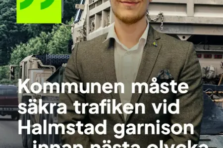Ny insändare: Kommunen måste säkra trafiksituationen vid garnisonen