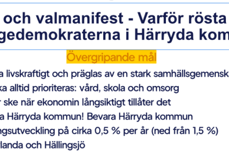 Valmanifest och infoblad