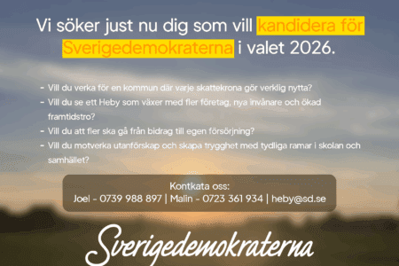 Vi söker kandidater för valet 2026