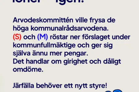 S, M och C höjde kommunalrådens arvoden – vi sa nej