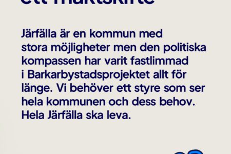 Järfälla behöver ett maktskifte som märks i vardagen