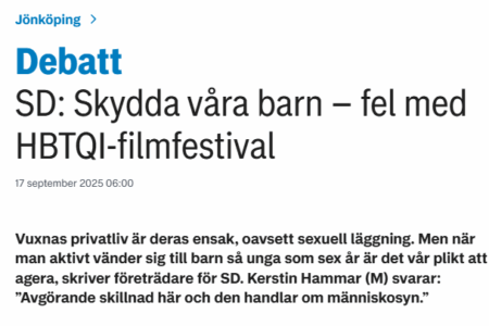 Distriktsordföranden Olle Moln Teike och regionrådet Håkan Karlsson Nyborg skriver i JP idag