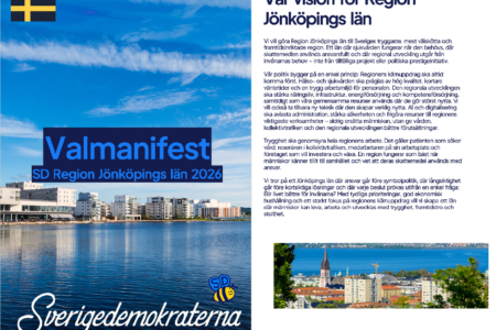Valmanifest Sverigedemokraterna Jönköpings län 2026