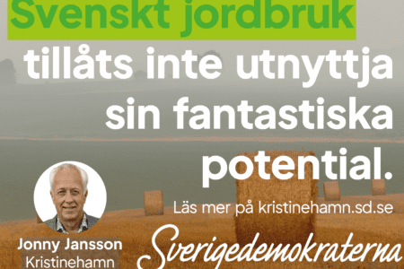 Svenskt jordbruk tillåts inte utnyttja sin fantastiska potential.