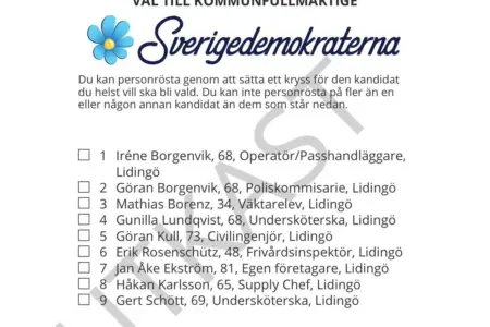 Våra kandidater till kommunfullmäktige