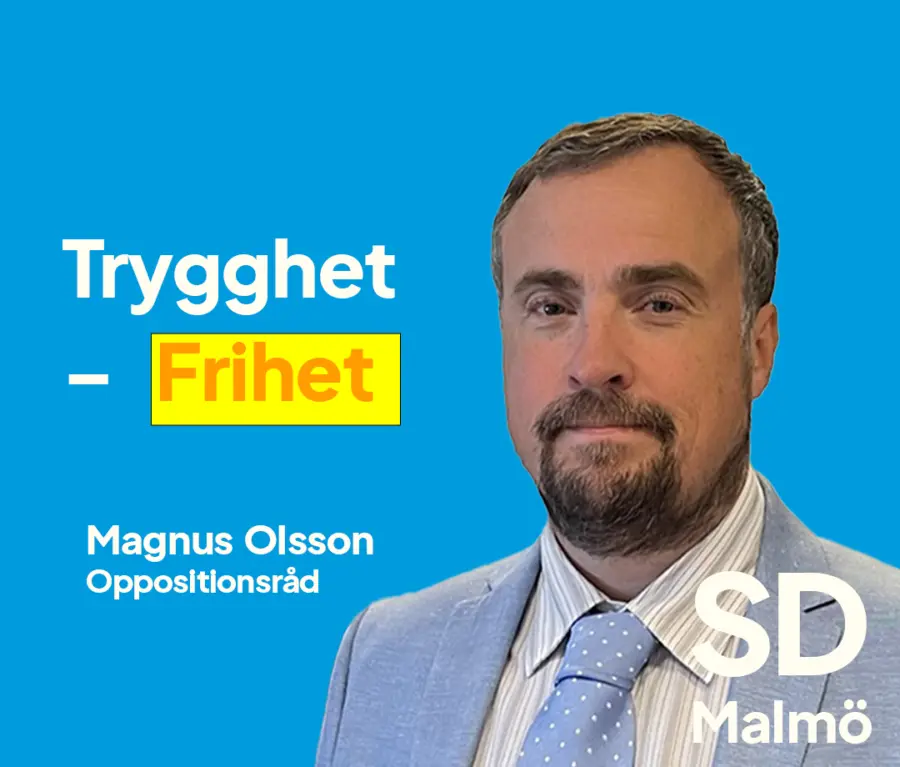 Magnus Olsson, oppositionsråd SD Malmö.