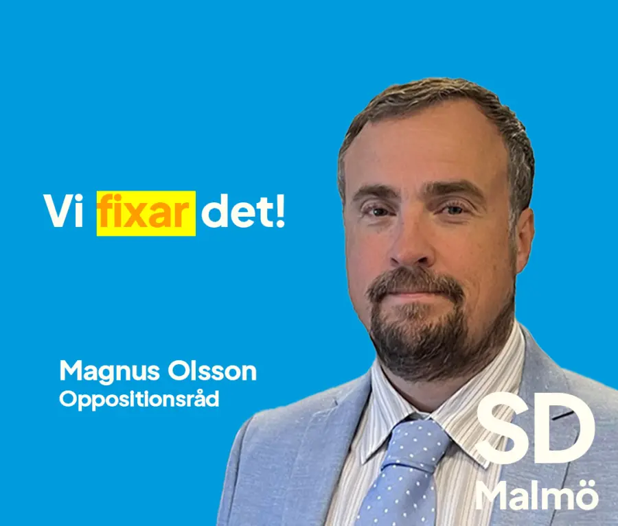Magnus Olsson, oppositionsråd i Malmö.