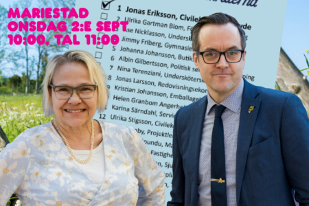 Regionråd till Mariestad nu på onsdag 2/9
