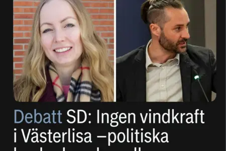 Debatt
SD: Ingen vindkraft i Västerlisa –politiska besked spelar roll