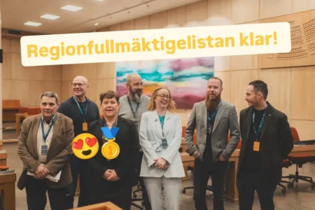 Nu är regionfullmäktigelistan beslutad!