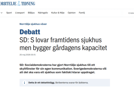 SD: Norrtälje sjukhus byggs för litet, nu reagerar även 47 läkare