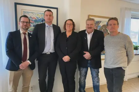 Sverigedemokraternas partisekreterare besökte Örkelljunga kommun