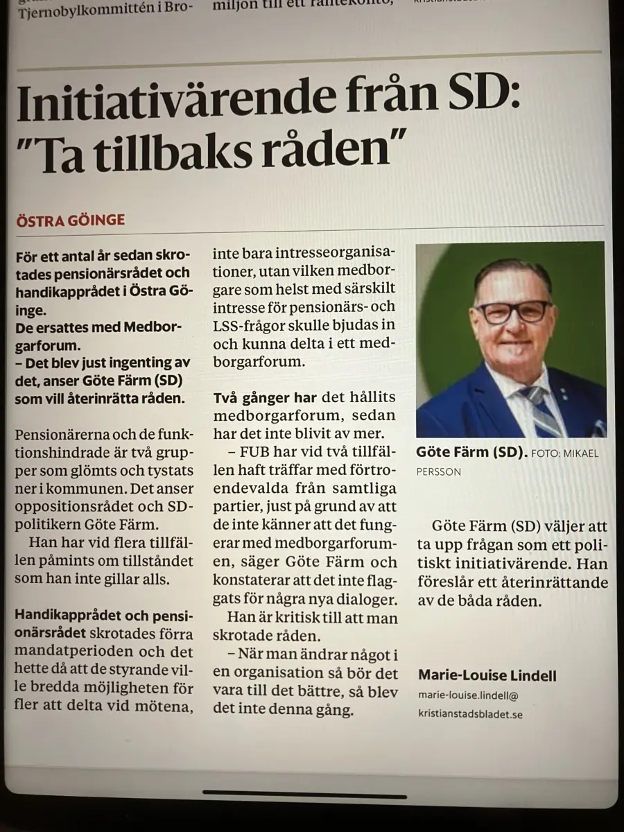 Artikel i Kb 7 mars 2024
