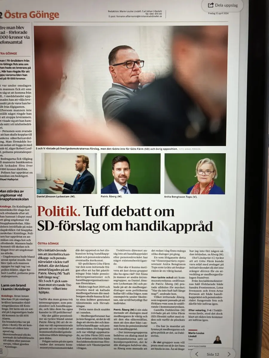 Artikel i Kb 12 april