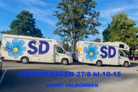 Hämta valsedlar och prata politik med oss på Femöredagen.