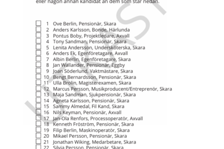 SD Skara Valsedel 2026