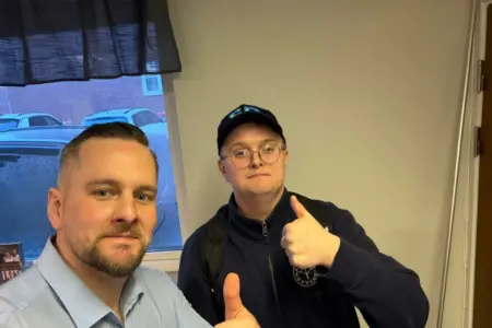 Markku och Theo pratade politik med RBUF