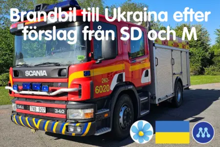 Skurups kommun donerar en brandbil till Ukraina