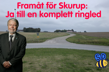 Sverigedemokraterna kämpar för ringledens fortsättning i Skurup
