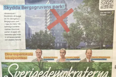 Nej till nybyggnationer i stadens parker