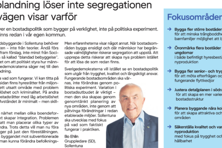 Tvångsblandning löser inte segregationen