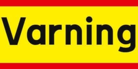 ⚠️ VARNING, SÖLVESBORG!