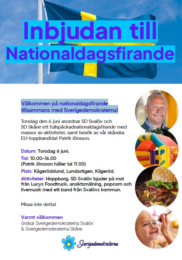 Inbjudan till Nationaldagsfirande