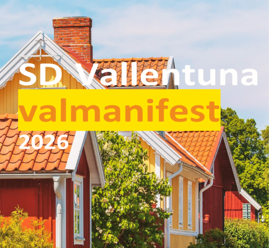 Valmanifest 2026 SD Vallentuna